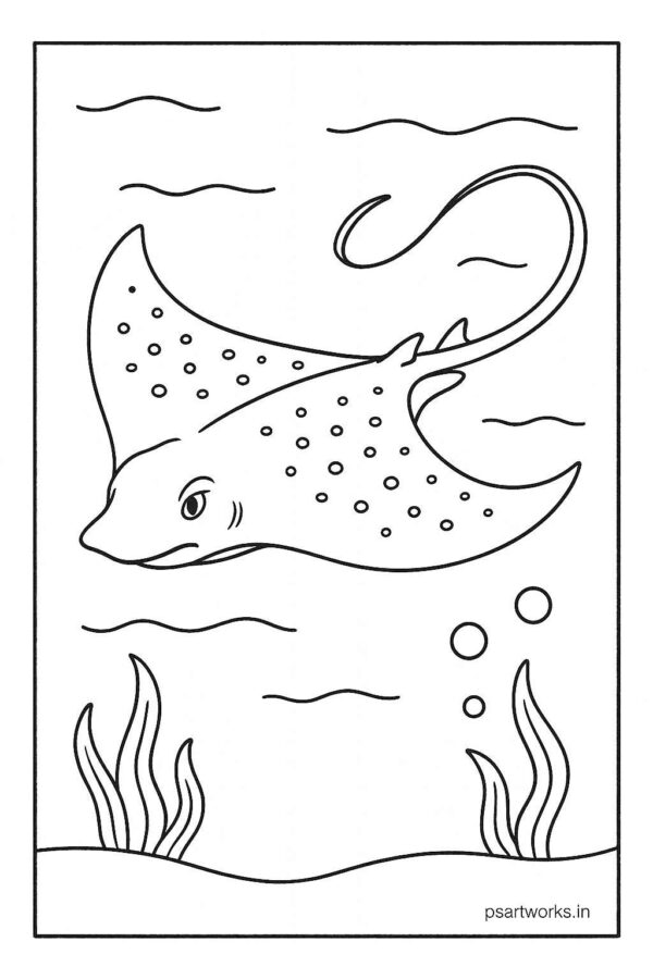 Sea Animal Coloring Pages For Kids