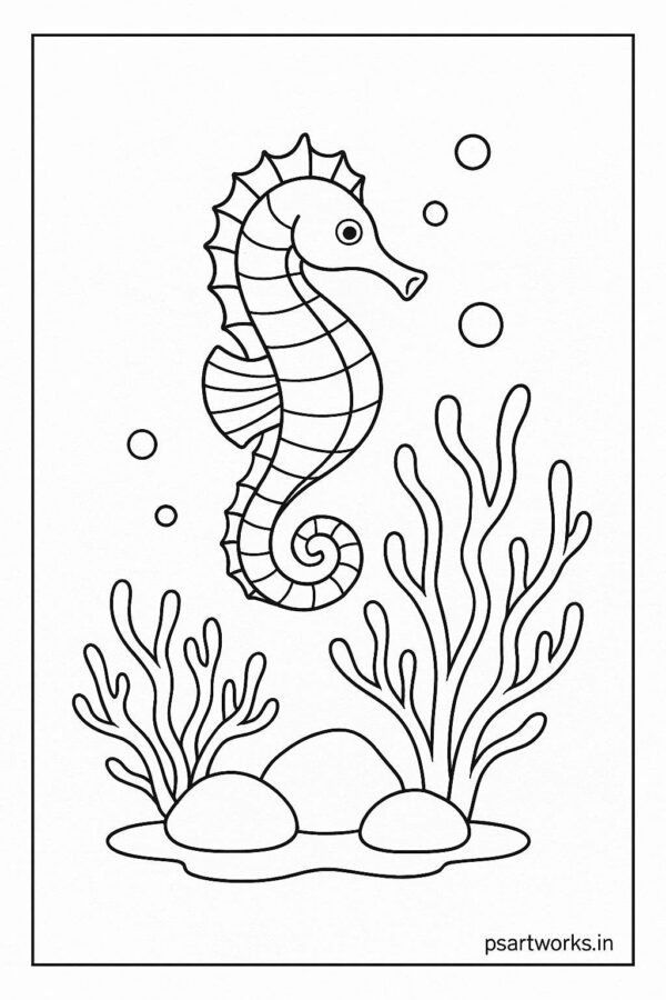Sea Animal Coloring Pages For Kids