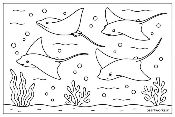 Sea Animal Coloring Pages For Kids