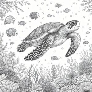 Sea Animal Coloring Pages For Kids