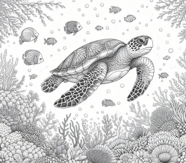 Sea Animal Coloring Pages For Kids