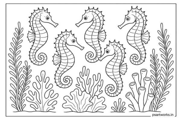 Sea Animal Coloring Pages For Kids