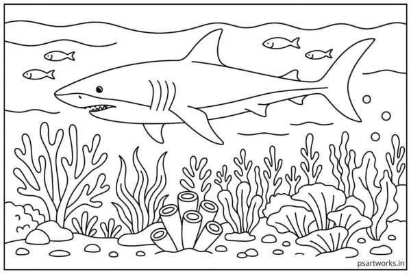 Sea Animal Coloring Pages For Kids