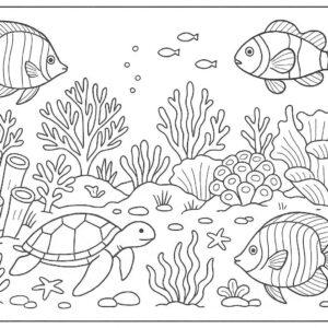 Sea Animal Coloring Pages For Kids