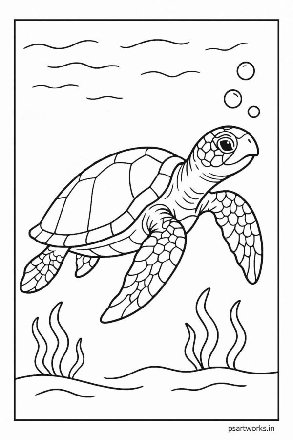Sea Animal Coloring Pages For Kids