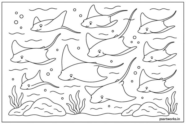 Sea Animal Coloring Pages For Kids
