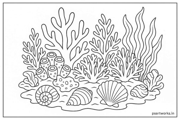 Sea Animal Coloring Pages For Kids