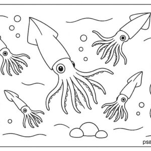 Sea Animal Coloring Pages For Kids