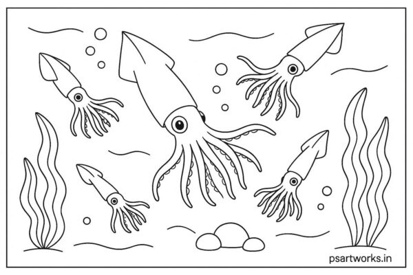 Sea Animal Coloring Pages For Kids