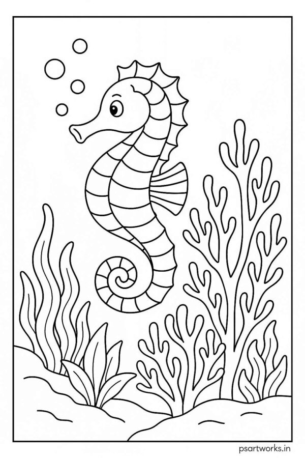 Sea Animal Coloring Pages For Kids