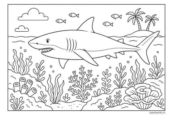 Sea Animal Coloring Pages For Kids