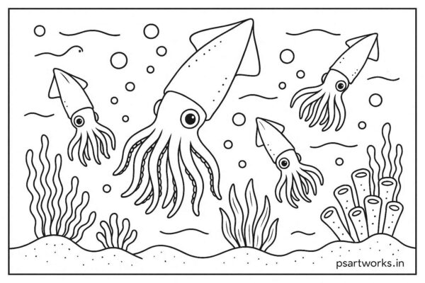 Sea Animal Coloring Pages For Kids