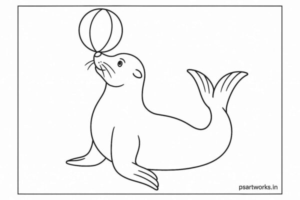 Sea Animal Coloring Pages For Kids