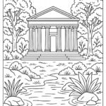 Temple coloring pages