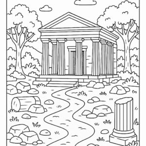 Temple coloring pages