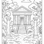 Temple coloring pages