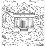 Temple coloring pages