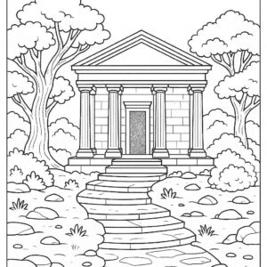 Temple coloring pages
