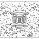 Temple coloring pages