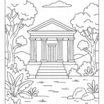 Temple coloring pages