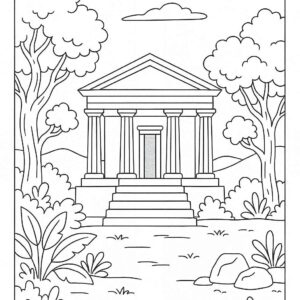 Temple coloring pages