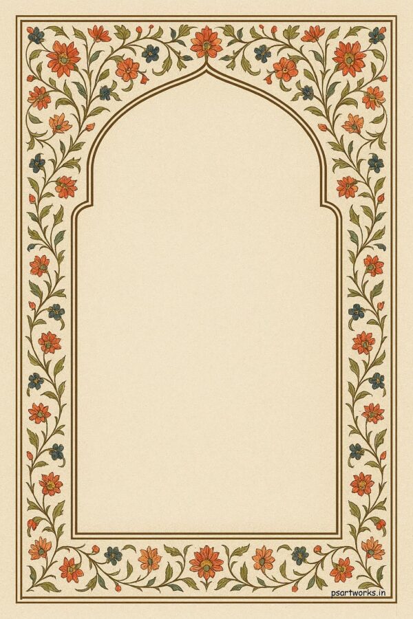 Vintage mughal frame design