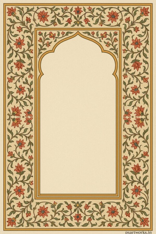 Vintage mughal frame design