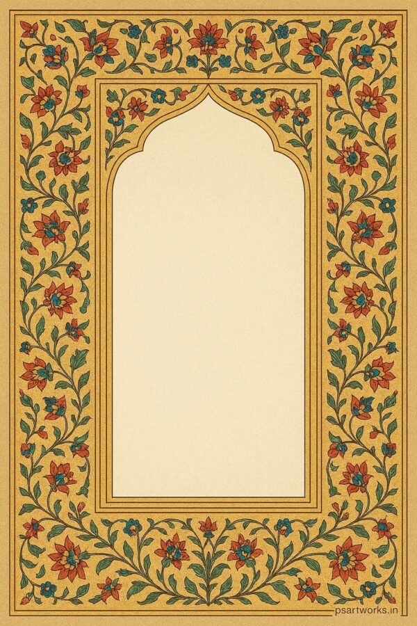 Vintage mughal frame design