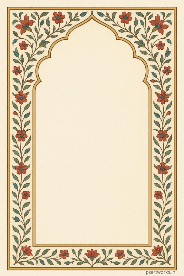 Vintage mughal frame design