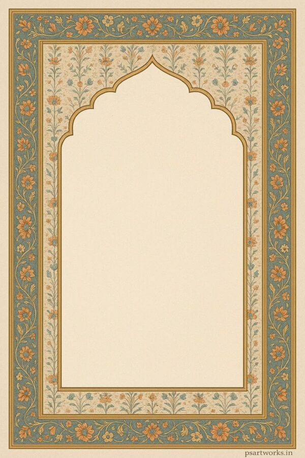 Vintage mughal frame design