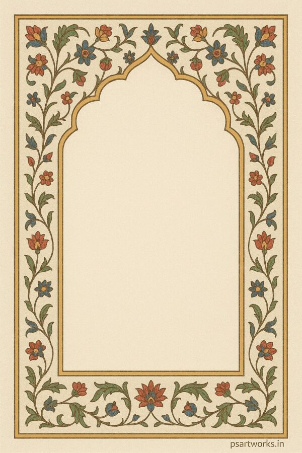 Vintage mughal frame design