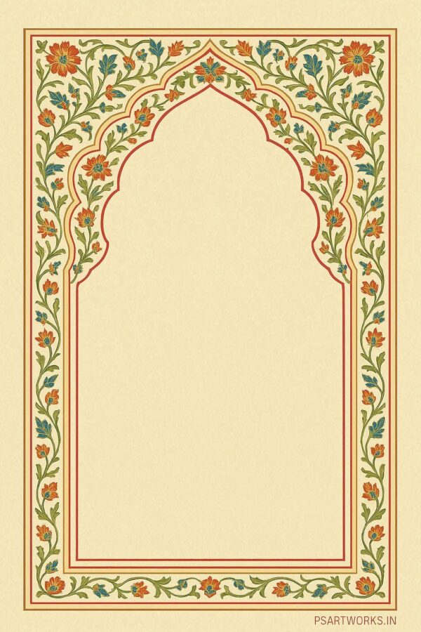Vintage mughal frame design