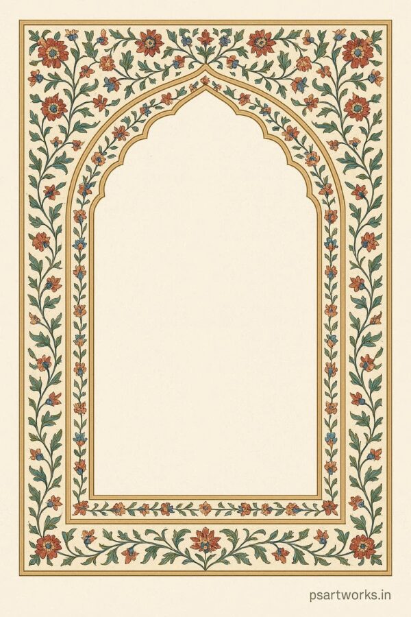 Vintage mughal frame design