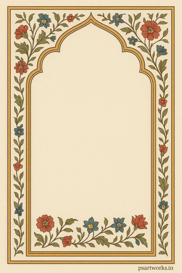 Vintage mughal frame design