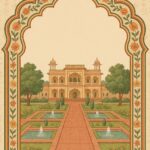 Vintage mughal garden frame design