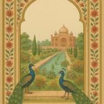 Vintage mughal garden frame design