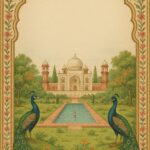 Vintage mughal garden frame design