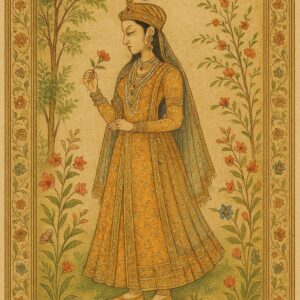 Indian mughal Art illustration