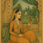 Indian mughal Art illustration