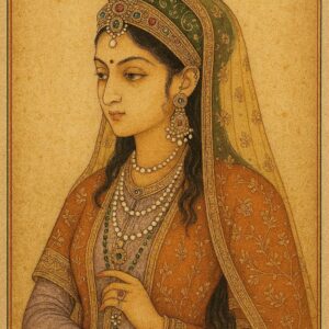 Indian mughal Art illustration