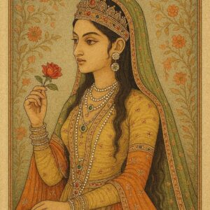 Indian mughal Art illustration
