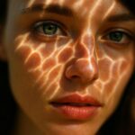 Woman posing in water