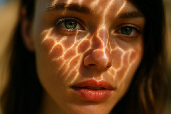 Woman posing in water