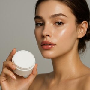 High-end beauty close-up and sharp focus with shallow depth of field