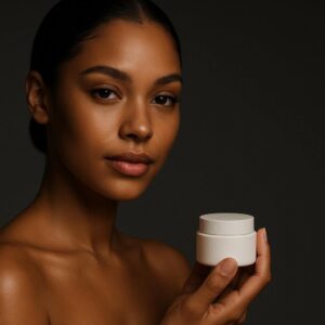 High-end beauty close-up and sharp focus with shallow depth of field