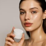 High-end beauty close-up and sharp focus with shallow depth of field