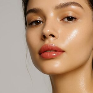 High-end beauty close-up and sharp focus with shallow depth of field