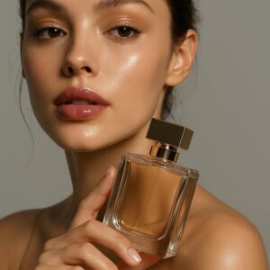 High-end beauty close-up and sharp focus with shallow depth of field