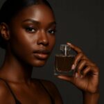 High-end beauty close-up and sharp focus with shallow depth of field