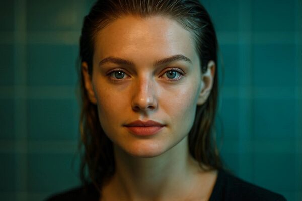 High-end beauty close-up and sharp focus with shallow depth of field